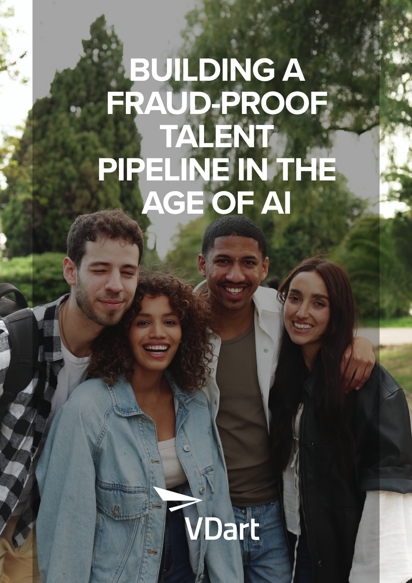 VDart Integrated Trust Architecture with V-Validate, VerifiedID, and BeRecognized for secure candidate verification.